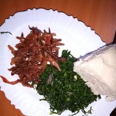 A picture of Fried omena #recipemarathon.