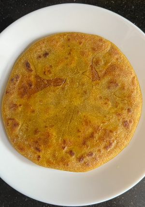 A picture of Pumpkin 🎃 Pooran Poli.