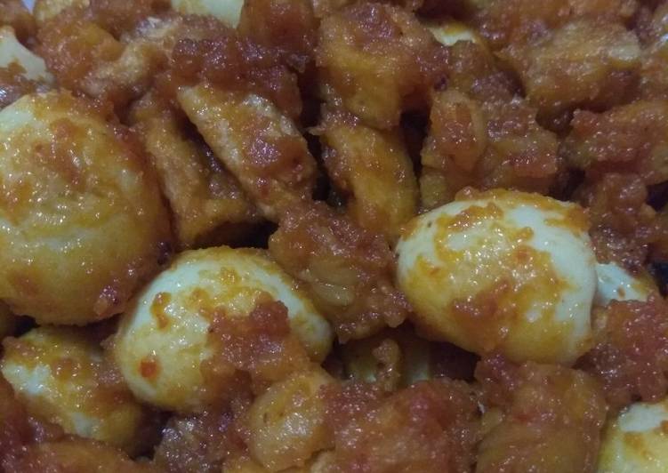 Langkah Mudah untuk Menyiapkan Balado 3T (Tahu, Tempe, Telur Puyuh) Anti Gagal