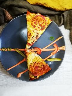 عکسی از دستور پيتزا مرغ....