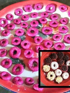 Foto resep Donat Buah Naga