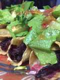 Crispy Hibiscus Tacos with Cheese