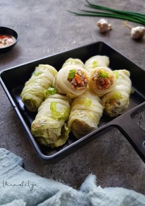 Foto resep Sawi Gulung Isi Daging