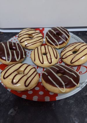 Una foto de Donuts de plátano