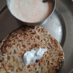 Tandoori onion roti A picture of Tandoori onion roti.