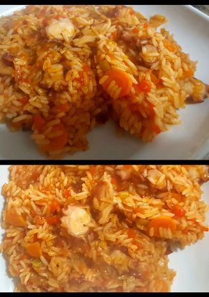 Una foto de Arroz con pulpo