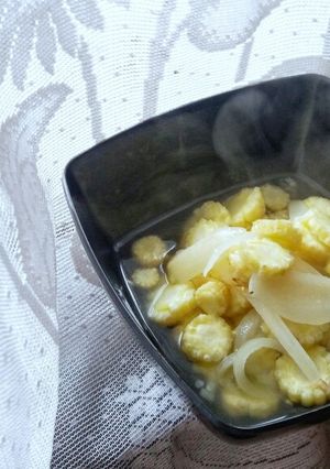 A picture of Baby Corn Soup.
