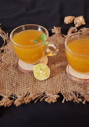 A picture of Ginger Kashayam for cough and cold.