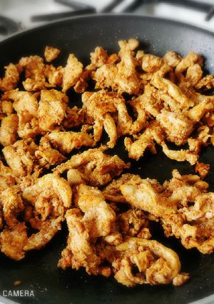 A picture of Chicken Shawarma with Special Marinade.