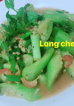 Hình của món Mướp xào tôm khô tóp mỡ👨‍🍳.