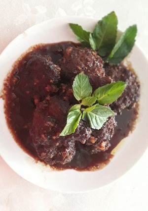 عکسی از دستور کوفته قلقلی گوشت و گردو
