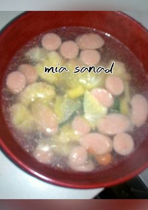 Foto resep Sup sayur dan sosis