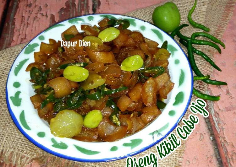 Recipe: Tasty Oseng Kikil Cabe Ijo
