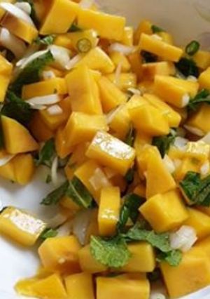 A picture of Mango, Mint and Coriander Salad.
