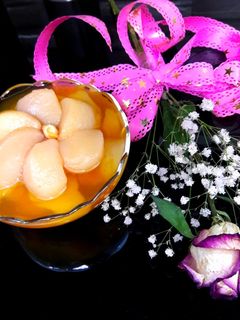 عکسی از دستور کمپوت هلو انجیری