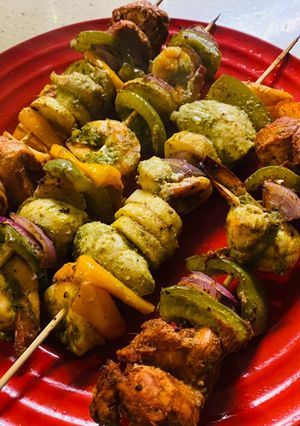 A picture of Haara bharaa tandoori kabab.