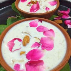 Kewra phirni A picture of Kewra phirni.