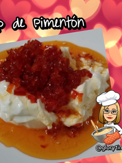 Una foto de Dip de Pimentón con Queso Crema