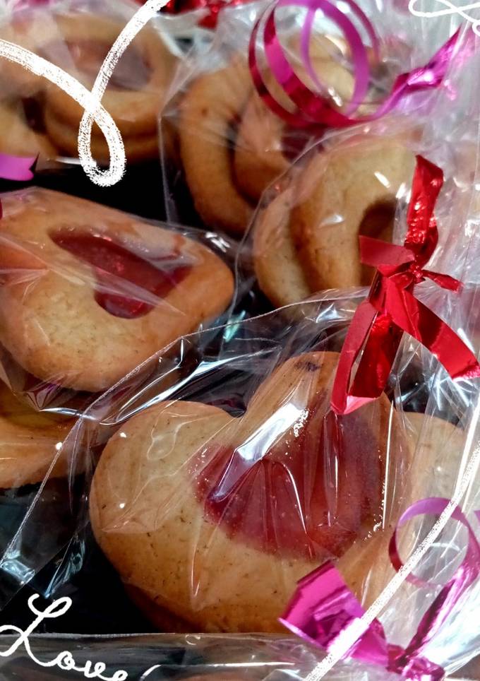 ❤️ Вітражне печиво "Сердечка" з карамеллю ❤️