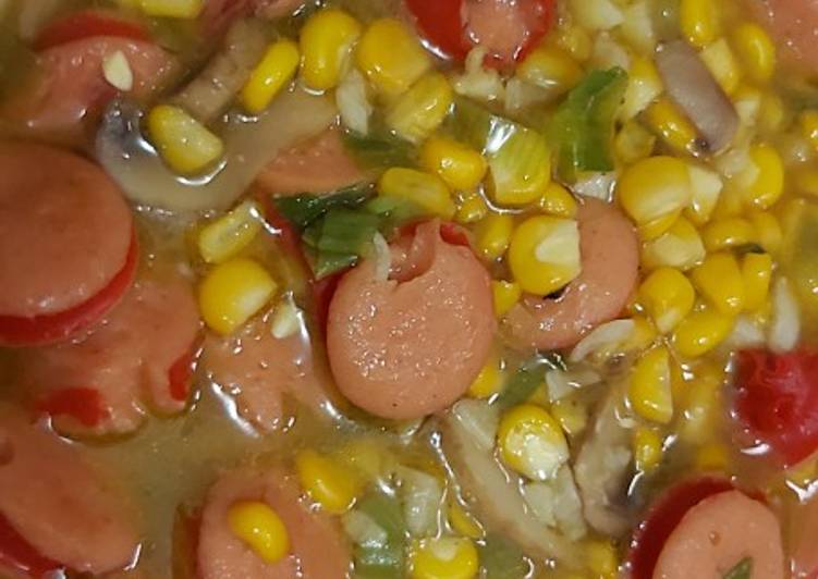 Tumis Sosis Jagung Jamur