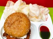 A picture of cheese burger