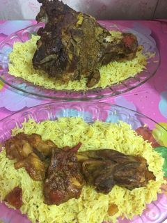 صورة لوصفة قوزي لحم غنم على الرز
