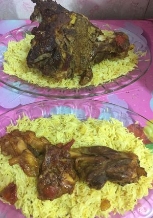 صورة لوصفة قوزي لحم غنم على الرز