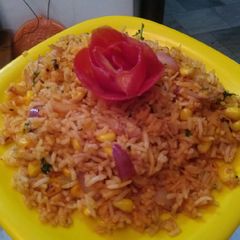 A picture of Sweet Corn Biryani.