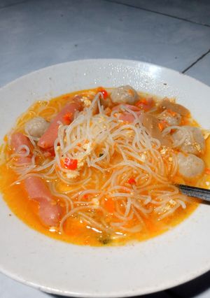 Foto resep Bihun kuah pedas penyambung nyawa
