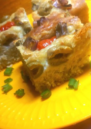Una foto de Focaccia con Harina Premezcla sin amasar