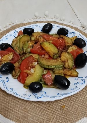 صورة لوصفة حمسة الكوسا (الجروات)