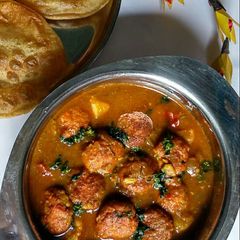 Chhena aloo tarkari A picture of Chhena aloo tarkari.