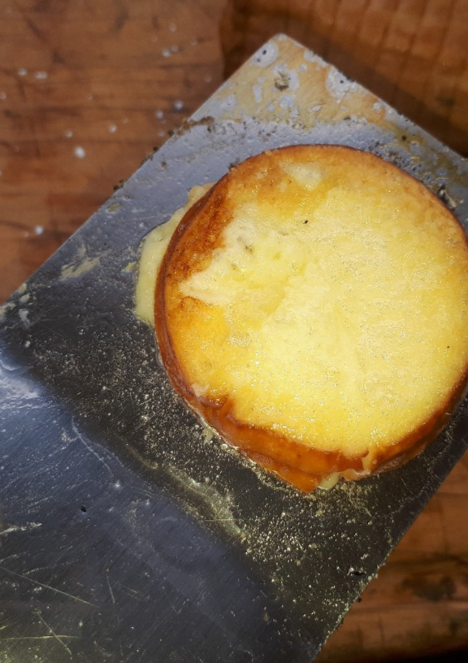 Una foto de Chocante de queso a la espátula