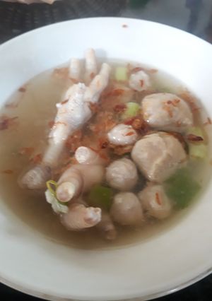 Foto resep Bakso kuah dan ceker ayam