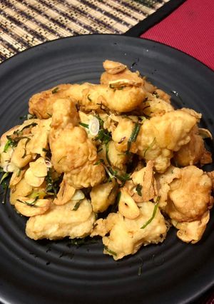 Foto resep Ikan goreng tepung daun jeruk