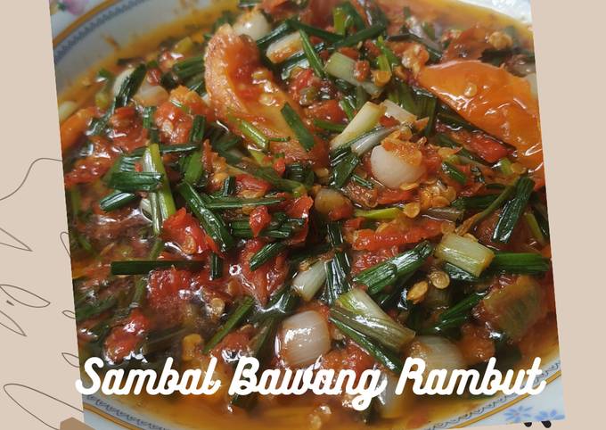 Resep Sambal Bawang Rambut, Lezat Sekali