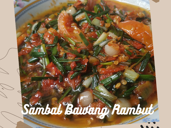 Resep Sambal Bawang Rambut, Lezat Sekali