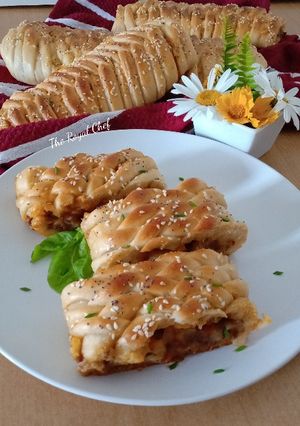 A picture of Chicken Stromboli.