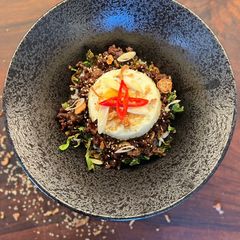 A picture of Asian Inspired Beef Stir-Fry with Egg.