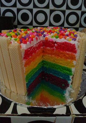 Foto resep Rainbow Cake Kukus