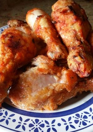Una foto de Muslos de pollo al horno