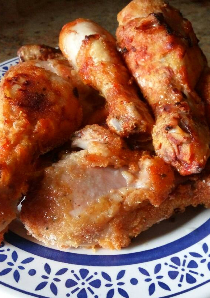 Una foto de Muslos de pollo al horno
