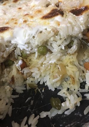صورة لوصفة صينية رز بالدجاج والخضار