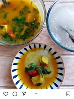 Foto resep Papeda Ikan Kuah Kuning
