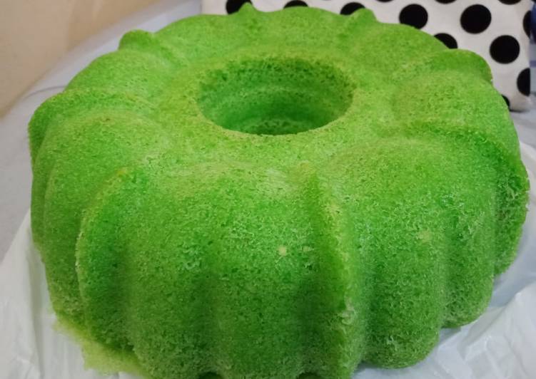 Bolu pandan kukus anti gagal