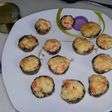 Champiñones rellenos de surimi