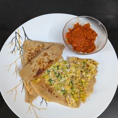 A picture of Corn paratha.