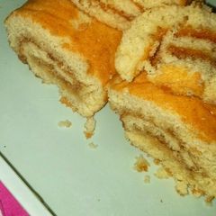 Strawberry Swiss roll A picture of Strawberry Swiss roll.