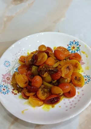 A picture of Karonda Chilli Sweet an Sour sabji.