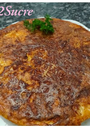 Une photo de Gâteau de carottes sautées aux lardons & fromage